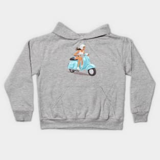 Scooter Girl 2 Kids Hoodie